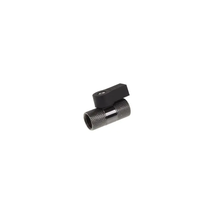 Сферичен кран Alphacool Eiszapfen, Двупосочен, G1/4, Черен мат, (35936405)