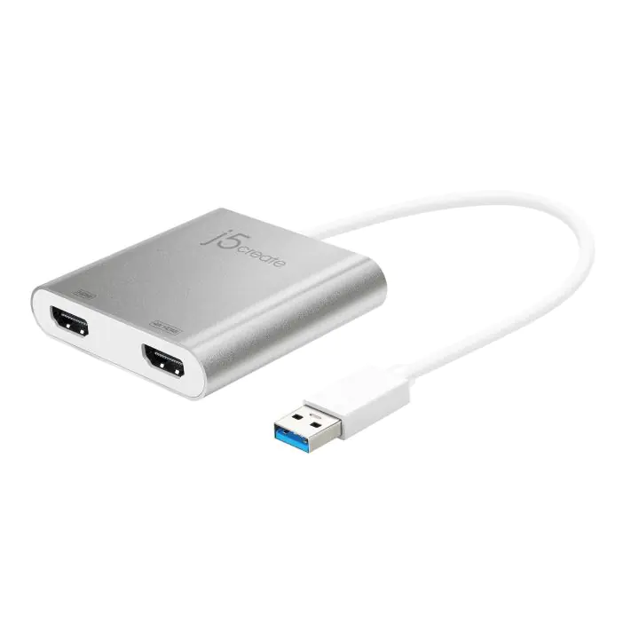 Адаптер j5create JUA365, За 2 монитора, USB-C - HDMI, (35936658)