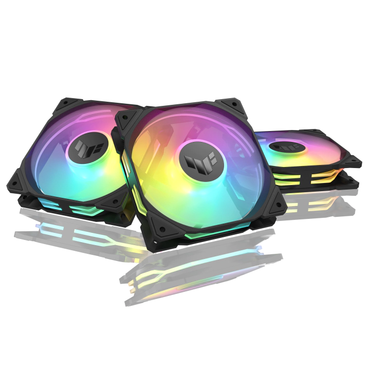 Комплект Вентилатори 3в1 ASUS TUF GAMING TR120 ARGB Reverse Black, (35938411)