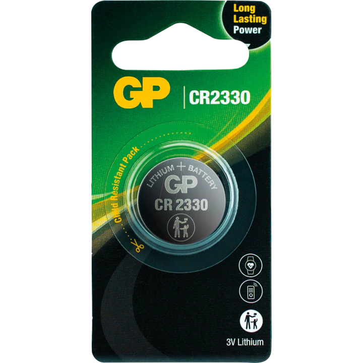 Литиева бутонна батерия GP CR-2330 3V 1 бр. в блистер /цена за 1 бр./, (35934877)