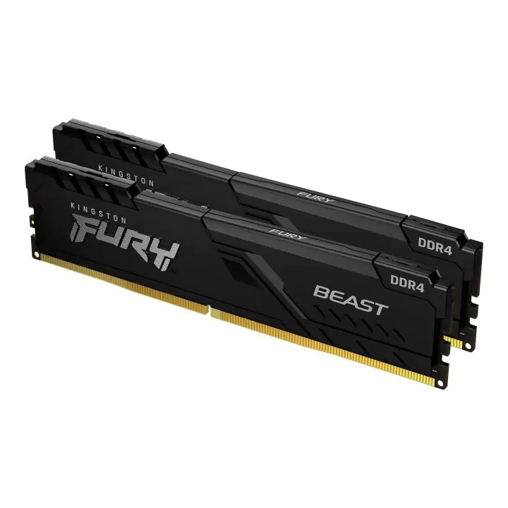 Памет Kingston FURY Beast Black 16GB(2x8GB) DDR4 3200MHz KF432C16BBK2/16, (35934603)