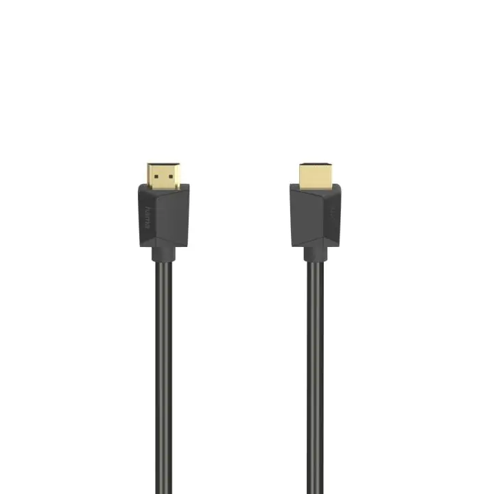 Кабел HAMA High-Speed, HDMI мъжко - HDMI мъжко, 4K, 18GB/s, Ethernet, 5 м, Позл. конектори, Черен, (35934232)