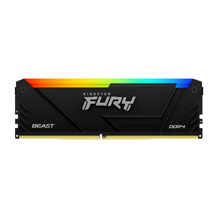 Памет Kingston FURY Beast Black RGB 8GB DDR4 3600MHz CL17, (35936752)