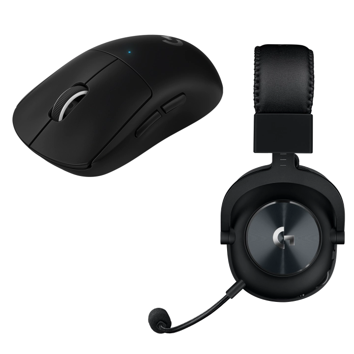 Бъндъл Геймърска мишка Logitech G Pro X Superlight и Слушалки Logitech G Pro, (35938393)