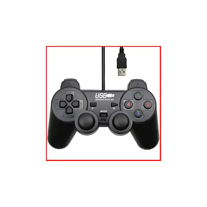 Жичен геймпад ESTILLO 703 Dual Vibration, USB, Черен, (35933061)