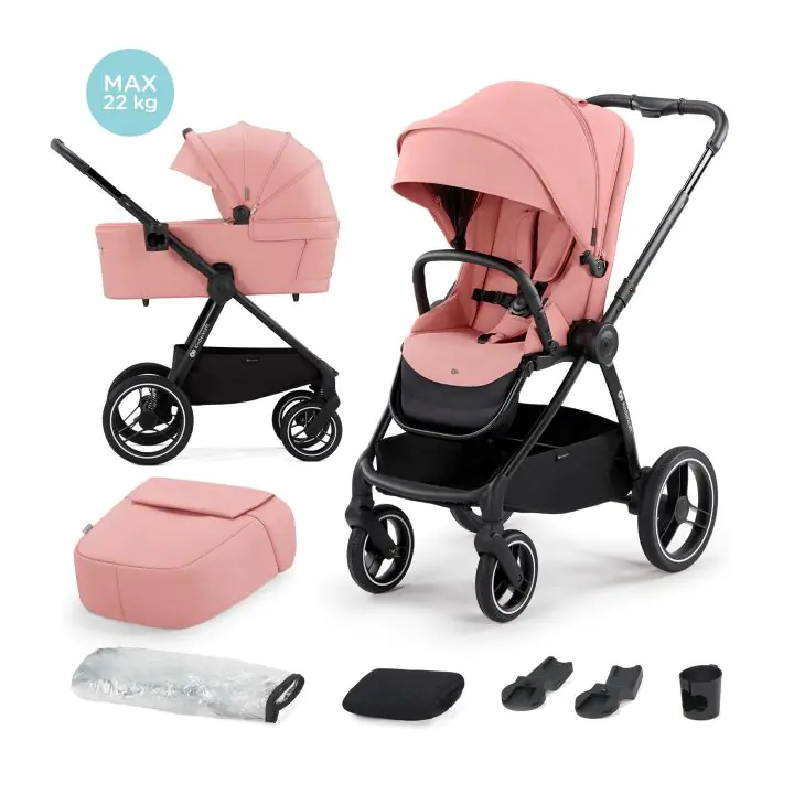 Бебешка количка Kinderkraft NEA 2в1 NEA, Ash Pink, (15745)