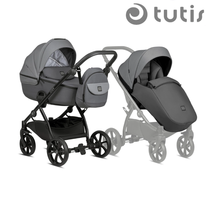 Бебешка количка Tutis Uno5 plus, 2в1, 022 Grey, (17380)