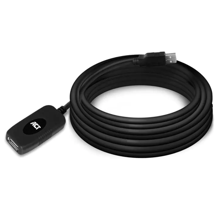 Кабел ACT AC6005 USB-A мъжко - женско, 5.0 м, (35936207)