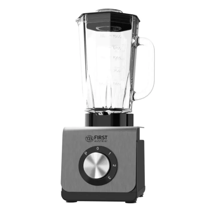 Блендер FIRST FA-5240-2, 1200W, 3 скорости, Пулс функция, 6 остриета, Сив, (16022)