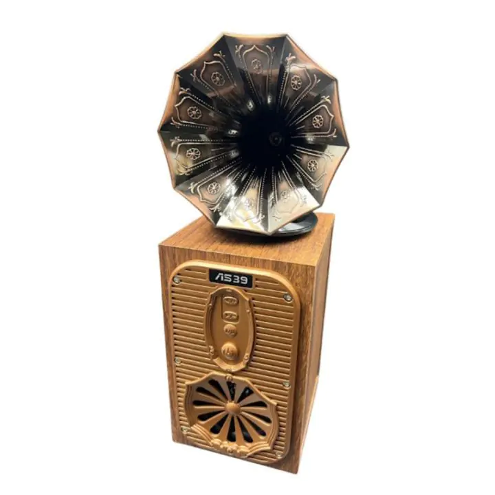 Bluetooth радио колонка Ashu AS39, 1x8W, 1200mAh, Кафяв, (35946294)