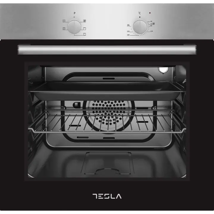 Фурна за вграждане Tesla BO300SX, 2300 W, 56 L, 5 програми, Вентилатор, Клас А, Инокс, (11539)