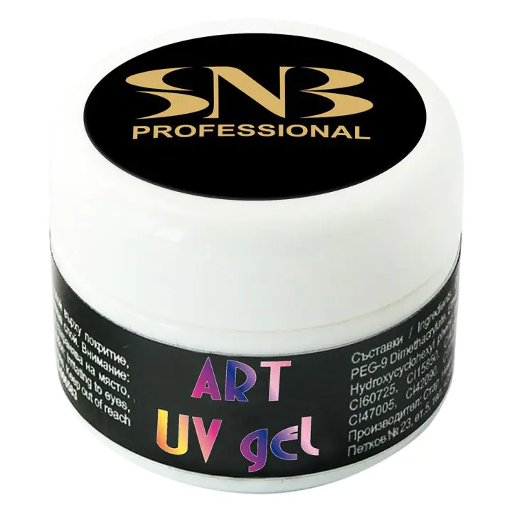 UV Гел боичка SNB за декорация, черна, 5 мл, NPGA02, (35923643)