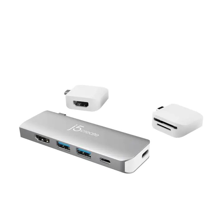 Модулна докинг станция j5create JCD387, 2 модула, USB-C, (35936661)