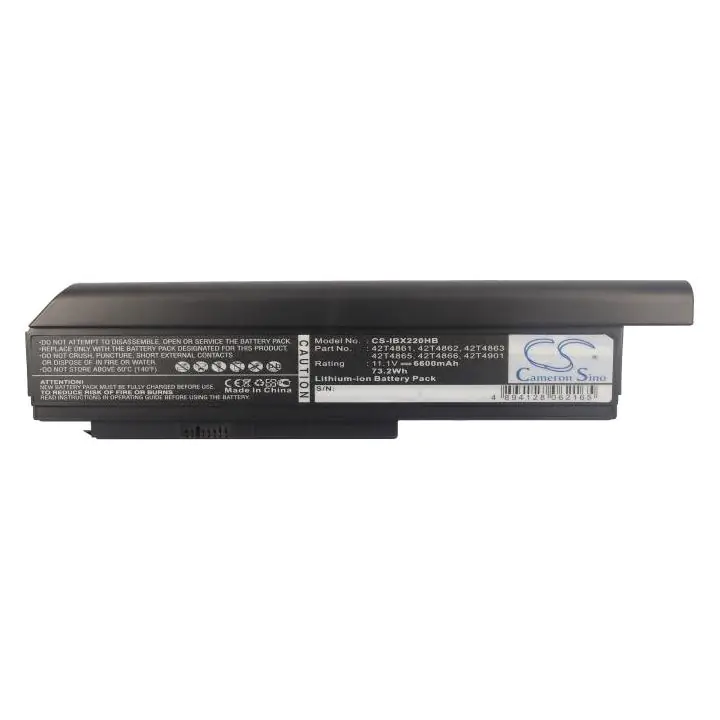 Батерия за лаптоп LENOVO Thinkpad X220, X230 42T4862 11,1V 6600mAh CAMERON SINO, (35936125)