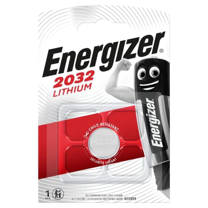 Бутонна батерия литиева ENERGIZER CR2032. 3V, 1pk блистер, (35935752)