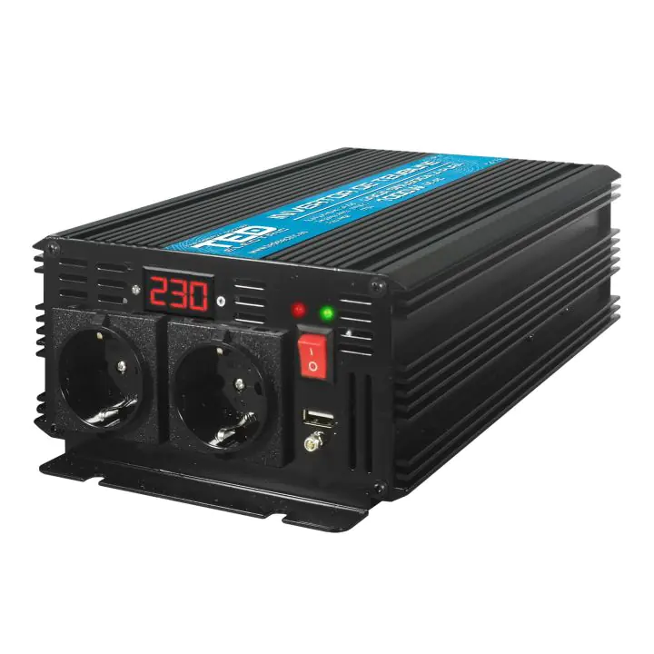Инвертор 12/220 V DC/AC 1000/2000W Pure Sine Wave /чиста сиунусоида/ TED000378 TED ELECTRIC, (35939935)