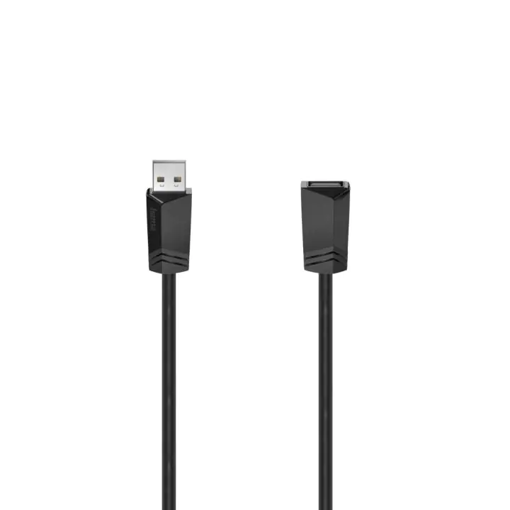 Удължителен кабел HAMA, USB-A женско - USB-A мъжко, 1.5 м, 480 Mbit/s, Черен, (35934286)