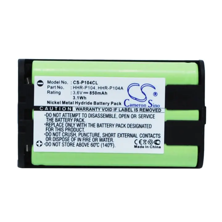 Батерия за телефон 3.6V NiMH 850mAh HHR-P104 Panasonic KX-TG5452M Cameron Sino, (35938199)