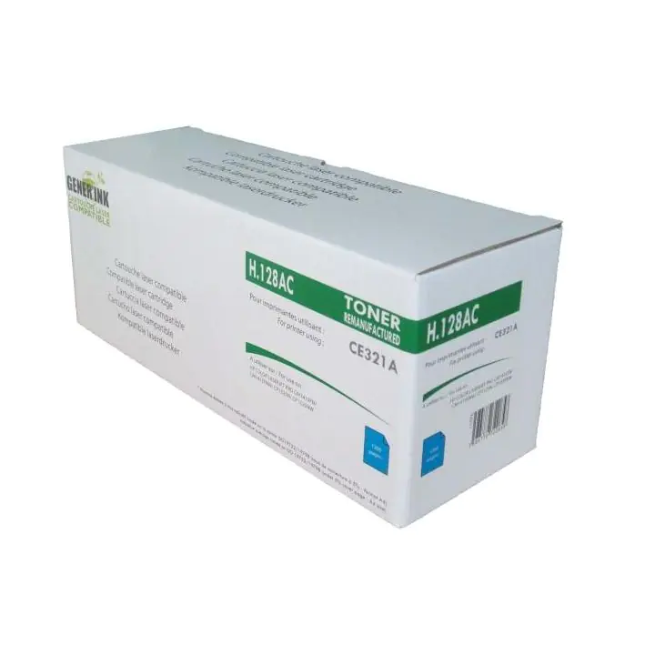 Тонер касета GENERINK CE321, HP, Cyan, (35932404)