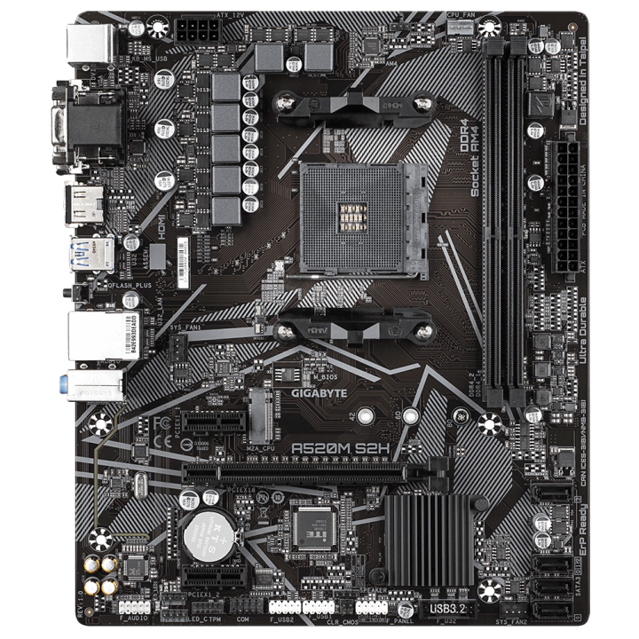 Дънна платка GIGABYTE A520M-S2H, Socket AM4, (35934106)
