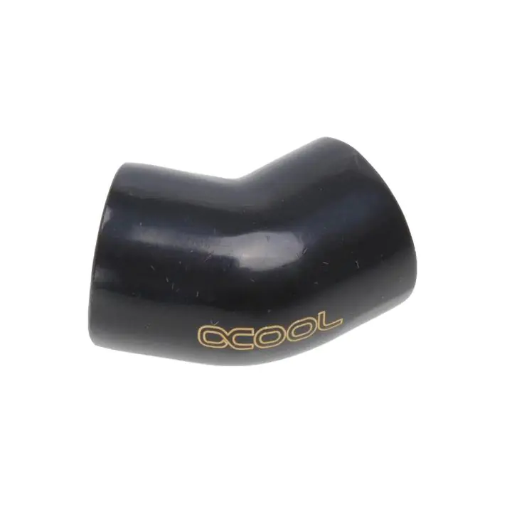 L-конектор Alphacool HF, Вътрешна резба G1/4 - G1/4, 45°, Черен мат, (35936843)