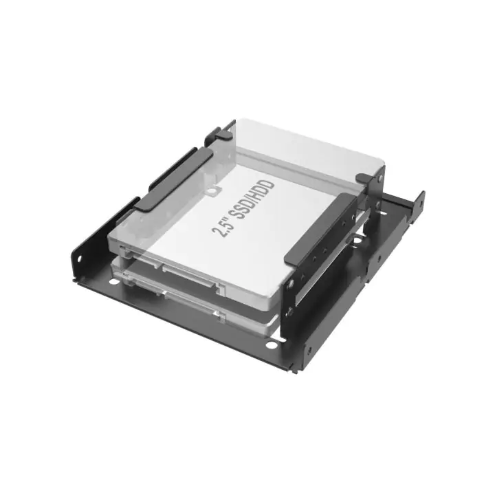 Рамка за твърд диск HAMA, 2 x 2.5' SSD и HDD в слот HDD 3.5', Черен, (35935334)