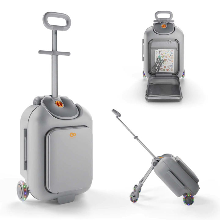 Куфар със седалка KINDERKRAFT CABBY, GREY, (35949813)