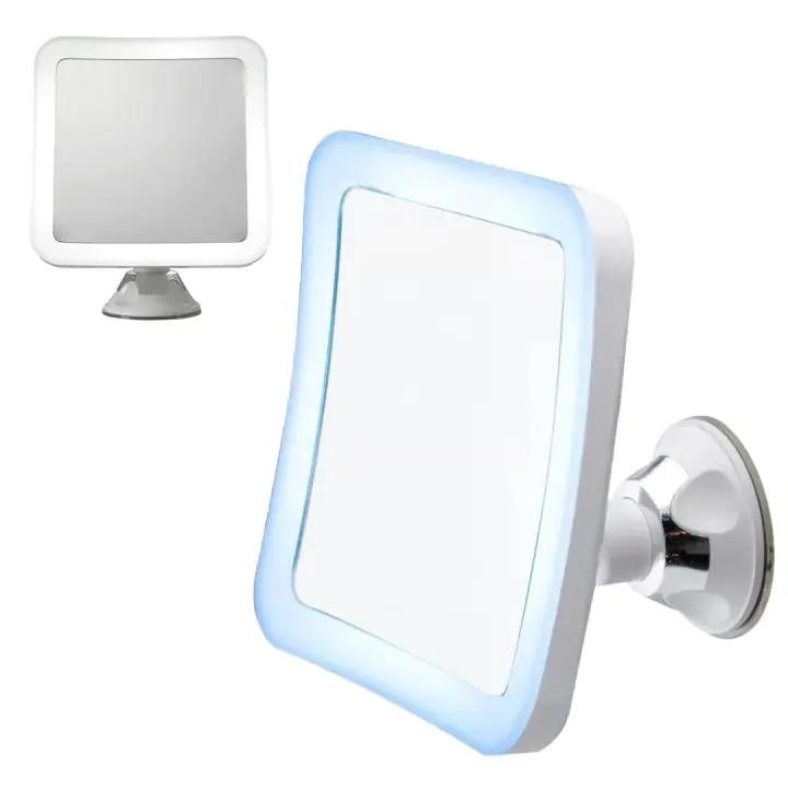 Огледало за баня Camry CR 2169, 24 LED лампи, 5-кратно увеличение, Вакуум, Бял