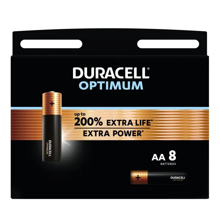 Алкална батерия DURACELL OPTIMUM LR6 /8 бр. в блистер/ 1.5V, (35939913)