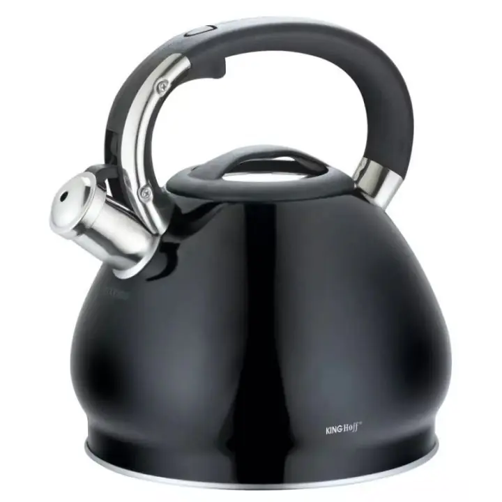 Чайник Kinghoff KH 1221, 3.4 л, Свирещ, Индукция, Черен, (9999KH1221)