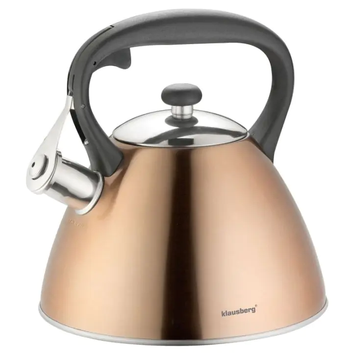 Чайник Klausberg KB 7209, 3 литра, Индукция, Свирещ, Бронзов цвят, (9999KB7209)