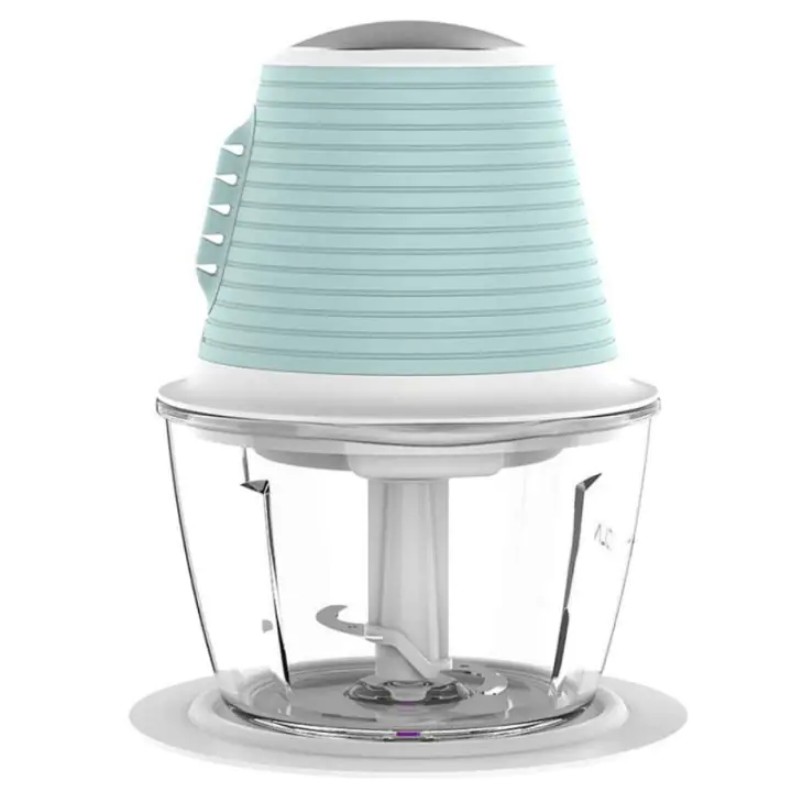 Чопър Tesla FC510BWS, 350 W, 1 литър, Стъклена кана, Двоен нож, Бял/Мента, (12641)