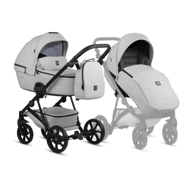 Tutis VIVA 5+ Leather бебешка количка 2в1 085 Cloud, (35943965)