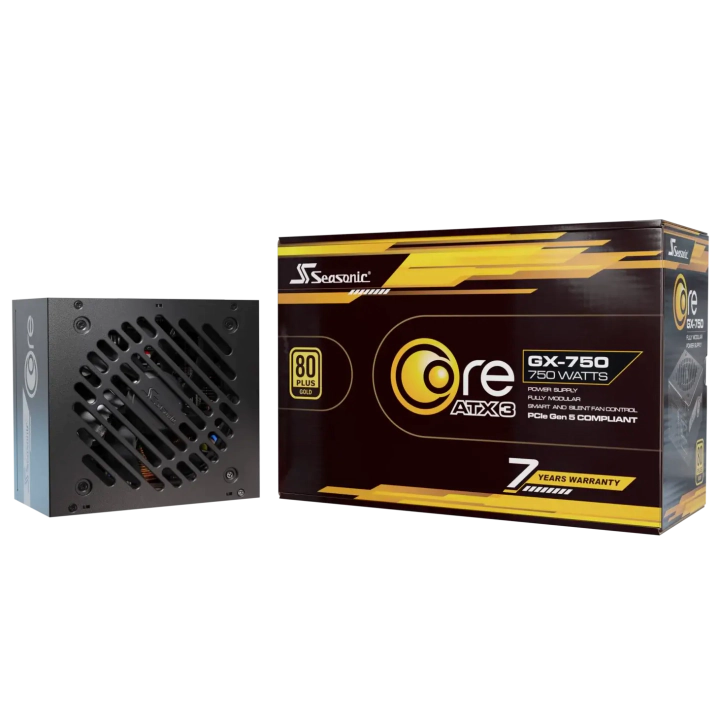 Захранващ блок Seasonic CORE GX White 750W 80+ Gold, Fully Modular, ATX 3.1, PCIe 5.1, (35940046)