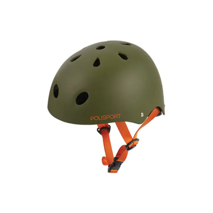 Аксесоар за велосипед Polisport, каска JUNIOR URBAN RADICAL TAG (53/55) GREEN MATTE/ORANGE Каски, 25603