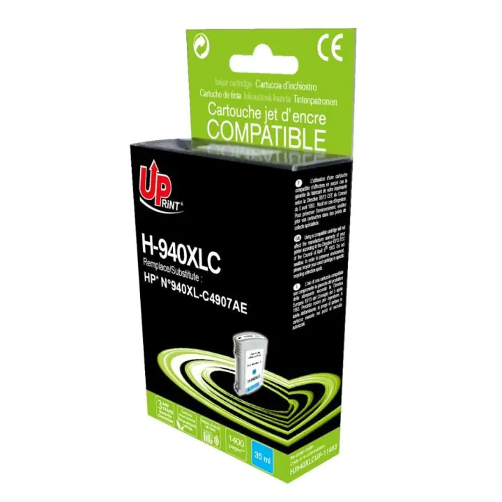 Мастилница UPRINT HP C4907 Cyan, (35932450)