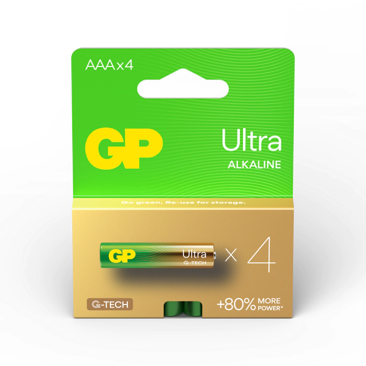 Алкална батерия GP ULTRA LR03 AAA /4 бр. в опаковка/ блистер 1.5V GP,GP24AU, (35932522)