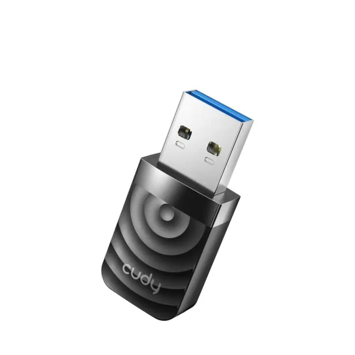 Безжичен нано адаптер Cudy WU1300S, USB 3.0, 2.4/5 Ghz, Вградена антена 2dBi, (35935292)