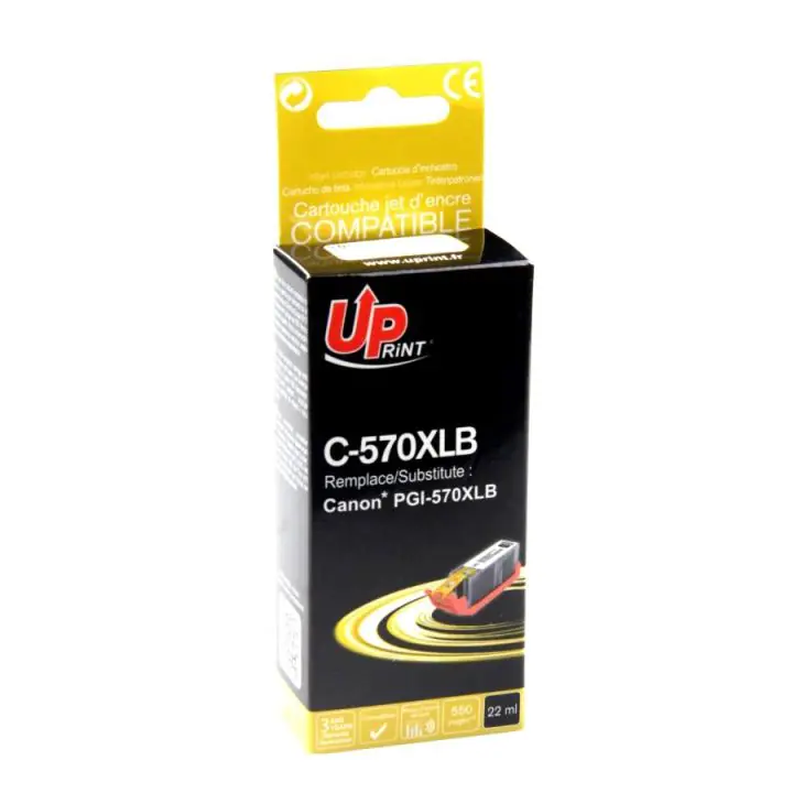 Мастилница UPRINT PGI 570XL CANON, Черен, (35932741)