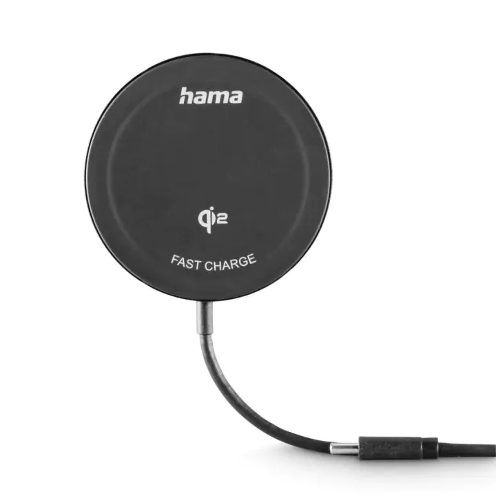 HAMA Безжично зарядно устройство Qi2, 15 W, черно, за Apple, (35940134)