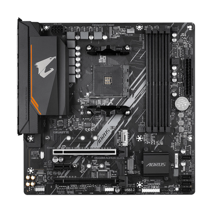 Дънна платка GIGABYTE B550M AORUS ELITE, Socket AM4, (35934028)