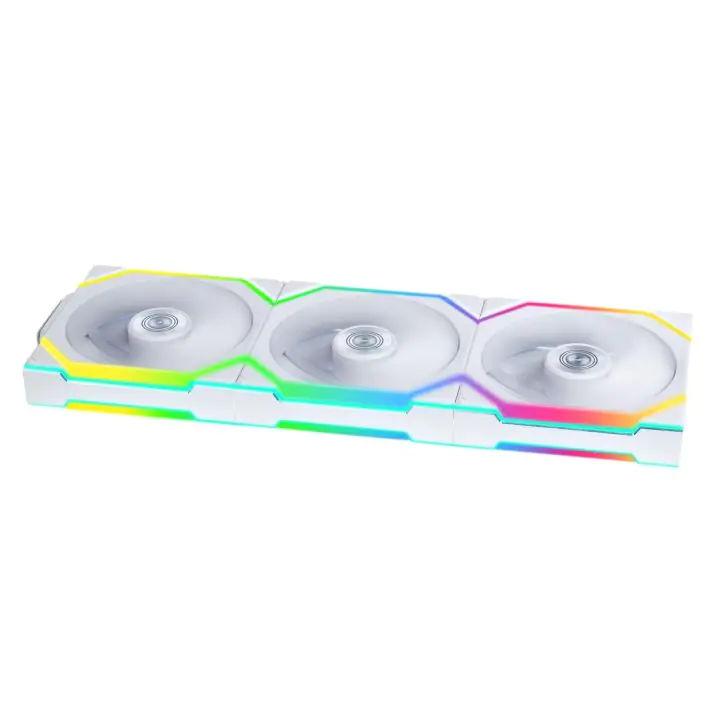 Вентилатори 3бр Lian Li UNI FAN SL Wireless ARGB PWM - 120 mm Бели + Контролер, (35939401)