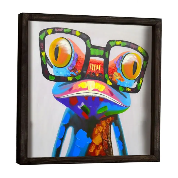 Декоративна картина Evila Originals 797EVL1523, 33x33, Дървена рамка, Многоцветен, (797EVL1523)