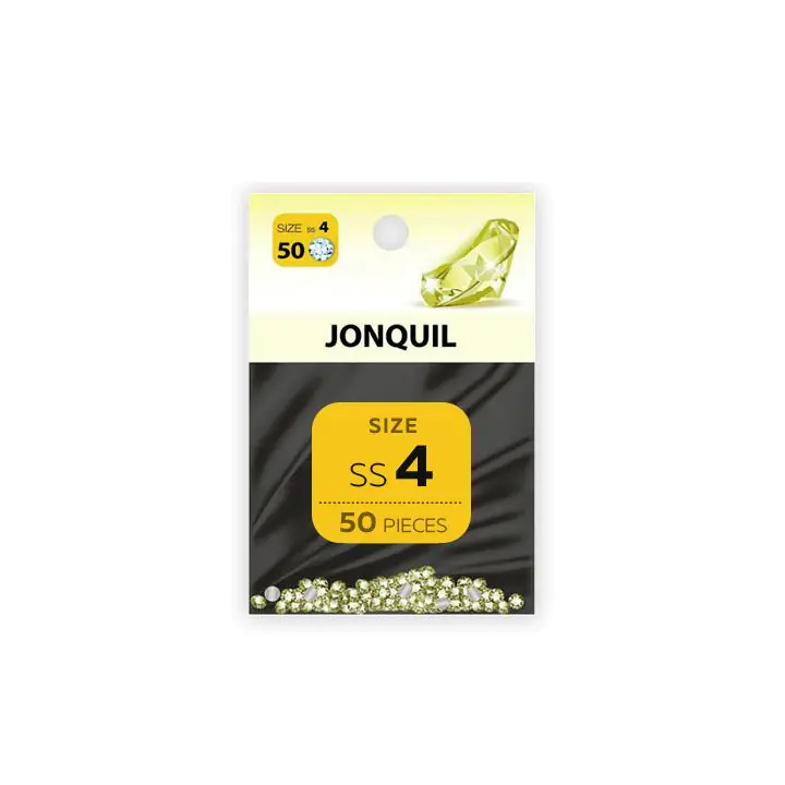 Декоративни камъчета за маникюр JONQUIL, 1.6 мм SS4, DER3094, пакет 50 бр, (35923250)