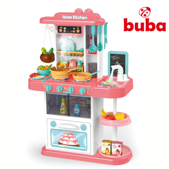 Детска кухня Buba Home Kitchen, 43 части, 889-164, розова, (14901)