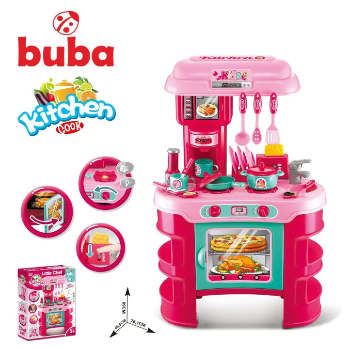 Детска кухня Buba Kitchen Cook 008-908, Розова, (15547)