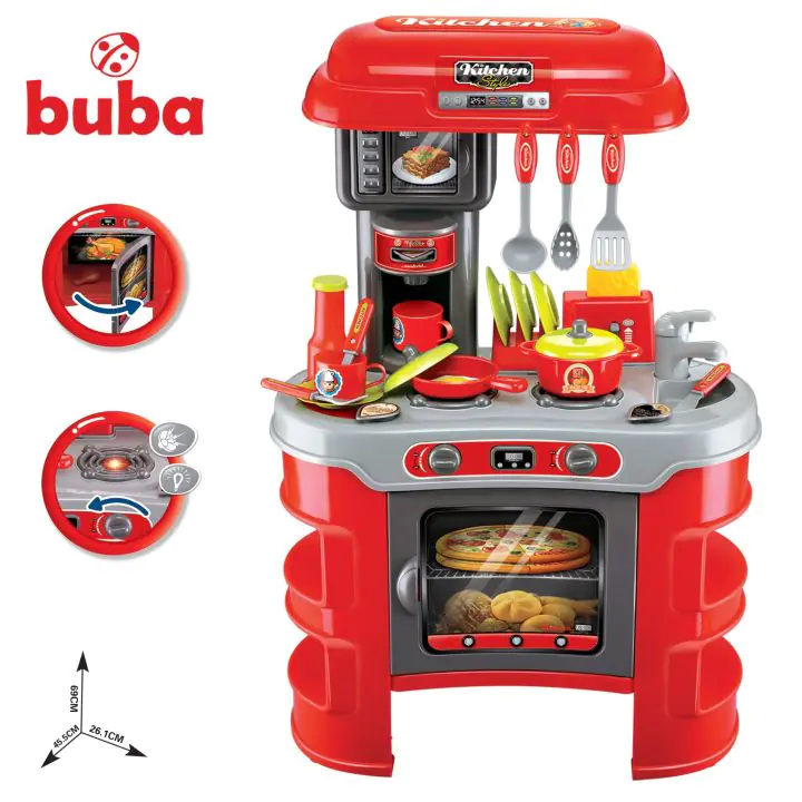Детска кухня Buba Kitchen Cook 008-908А, Червена, (15405)