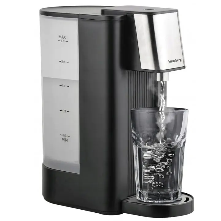 Диспенсър за гореща вода Klausberg KB 7877, 2600W, 2.5l, 95°C, 400-500мл/мин, Индикатор за нивото на вода, CE, RoHS, Черен, (35946018)
