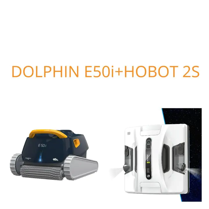 Hobot 2S робот за прозорци + Dolphin E50i за басейн, (17068)