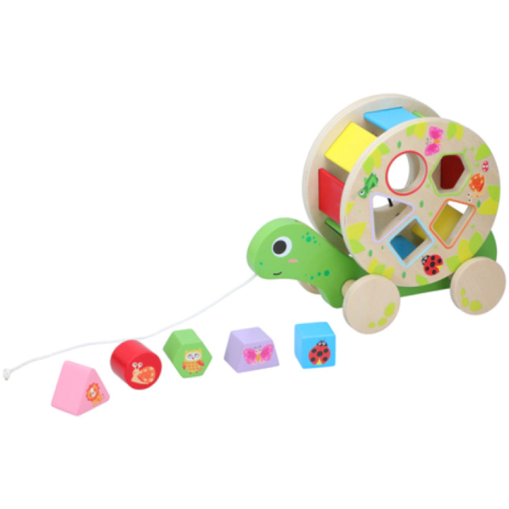 Дървен сортер Костенурка Marionette, 7 части, (15696)